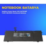 Ümit Maker Medion Erazer Beast X25 GM7ZG8P 11.55V 88.93WH Notebook Batarya - Siyah