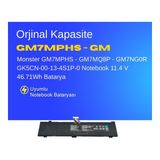 Ümit Maker Monster GM7MPHS - GM7MQ8P - GM7NG0R GK5CN-00-13-4S1P-0 Notebook 11.4 V 46.71Wh Batarya – Orjinal Uyumlu, Yüksek Performanslı - Renkli