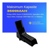 Ümit Maker Philips 8000 Serisi XC8045/01R1 Speedpro Max Aqua Dikey Süpürge 3500 Mah 25.2 V Batarya – Orjinal Uyumlu Uzun Ömürlü, Maksimum Performans Pil