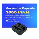 Ümit Maker Philips 9000 Serisi XW9465 Aquaplus Dikey Süpürge 3500 Mah 25.2 V Batarya – Orjinal Uyumlu Uzun Ömürlü, Maksimum Performans Pil