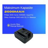 Ümit Maker Philips 9000 Serisi XW9465 AquaTrio Dikey Süpürge 2500 mAh 25.2 V Batarya – Orjinal Uyumlu Uzun Ömürlü, Yüksek Performans Pil