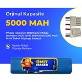 Ümit Maker Philips Homerun 3000 Serisi Philips Homerun 3000 Serisi XU3000/02 5000 Mah 14.4V Robot Süpürge Batarya