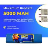 Ümit Maker Philips Homerun 3000 Serisi XU3110/02 5000 Mah 14.4V Robot Süpürge Batarya