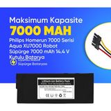 Ümit Maker Philips Homerun 7000 Serisi Aqua XU7000 Robot Süpürge 7000 mAh 14.4 V Kutulu Batarya – Orjinal Uyumlu Uzun Ömürlü, Yüksek Performans Pil