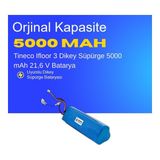 Ümit Maker Tineco Ifloor 3 Dikey Süpürge 5000 mAh 21,6 V Batarya – Orjinal Uyumlu Uzun Ömürlü, Yüksek Performans Pil - 1 Adet