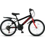 Ümit Speedo 20 Jant Vitesli Çocuk Bisikleti 2067 (115-140 cm Arası Boy) - Siyah - Kırmızı - Gri