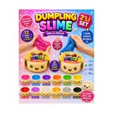 ümit toys Dumpling Slime Simli 2'li - Çin Mantısı Şeklinde Renkli Slime Oyuncağı - Sürpriz Renkler