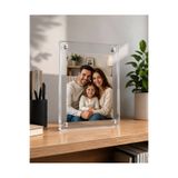 ümit ulusoy pleksi Pleksi Fotoğraf Çerçevesi | Manyetik Şeffaf Masaüstü Çerçeve15*21 A5 10+10=20mm