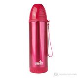 Umix 500 ml. Kırmızı Çelik İçli Matara