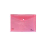 Umix A4 Çıtçıtlı Şeffaf Dosya Pembe