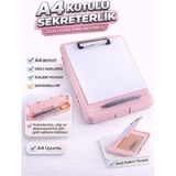 Umix A4 Pp Kutulu Sekreterlik Kalemlikli Kapaklı Dosya – Pembe – 51013835 - Standart - Sunum Dosyası