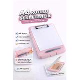 Umix A4 PP Kutulu Sekreterlik Kalemlikli Kapaklı Dosya – Pembe – 51013835