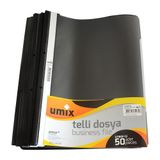 Umix A4 Telli Dosya 50'i Siyah