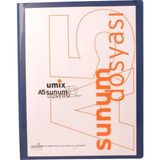 Umix A5 Önden Cepli 10 Lu Standart Sunum Dosyası Lacivert U1191P-LA
