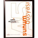 Umix A5 Önden Cepli 10 Lu Standart Sunum Dosyası Siyah U1191P-Sİ