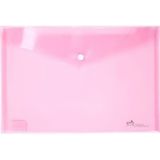 Umix Çıtçıtlı Şeffaf Pembe Eco 12'li Paket Zarf Dosya