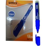 Umix Kartuşlu Beyaz Tahta Kalemi U3001 - Mavi 12LI Kutu