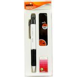 Umix U-Power 0,7 mm Kalem Seti 20 Adet Siyah Renkli Mekanik Kalemler ve Silgi