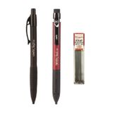 Umix Versatil Kalem Sinav/Eskiz Yassi Bordo + Siyah 1.8 Mm + Ticom Kalem Ucu 2B 1.8 Mm