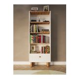 umondesign Bohem 5 Raflı Kapaklı Kitaplık MDF Dekoratif Kapak