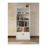 umondesign Boho 5 Raflı Kapaklı Kitaplık MDF Dekoratif Kapak