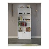 umondesign Line 5 Raflı Kapaklı Kitaplık MDF Dekoratif Kapak