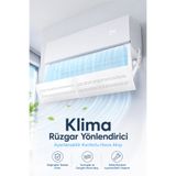 UmoTech Ayarlanabilir Delikli Klima Hava Yönlendirici 58-105 cm Rüzgar Önleyici Klima Siperliği Deflektör