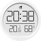 UmoTech Dijital LCD Yuvarlak Duvar Masa Saati Mıknatıslı Buzdolabı Saati, Alarm + Sıcaklık & Nem Göstergeli