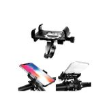 Umotech Full Metal Paslanmaz Gidon Telefon Tutucu Bisiklet Motosiklet Scooter Dağ Bisikleti+Led Çakar Hediye