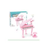 UmoTech Mini Piyano Seti 37 Tuşlu Mikrofonlu ve Tabureli Oyuncak Piyano Çocuklar İçin Eğlenceli Müzik Deneym