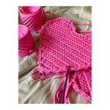 UMRA collection Penye ip 300-400gr Renk-Şeker pembe-Yumuşak dokulu penye ip-