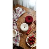 UMRA collection Penye ip ikili set (her biri 300 gr toplam 600gr) Renk-Beyaz/Kırmızı