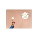 Umrah Mubarak Etiketi Hediye Sticker Gift Umre Hajj Yuvarlak Mat Etiket 4 Cm (40 Adet)
