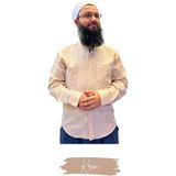 Umre Market Tam Düğme Keten Saffan Gömlek - Krem - 3XL