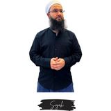Umre Market Tam Düğme Keten Saffan Gömlek - Siyah - XL