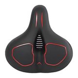 Umt E-Bike ve Bisiklet Uyumlu Geniş Puuf Sele – Elastomerli, Konforlu, 30X30 Cm, 1100 gr - Siyah - 30 x 30 cm