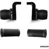 UMT SAIGUAN BİSİKLET VİTES KOLU SET KDSG-02A 3X7Lİ NO INDX AMBALAJSIZ SİYAH VTS-126