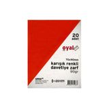 UMUR 70*90 OYAL KARIŞIK RENKLİ DAVETİYE ZARFI ST09117