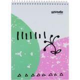 Umur A4 Bloknot Spiralli Mynote Zippy Kareli 80 Yaprak Uc37300-K (6 Lı Paket) - Karışık