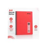 Umur KARIŞIK RENK My Note A4 Spiralli Defter 5+1 180 Yaprak 5 Kareli 1 Çizgili Bölümlü Renkli Karton Kapak Okul Ofis Defteri Kırmızı