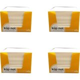 Umur Küp Bloknot Göz Yormayan Kağıt 8 x 8 x 6 cm 4'lü