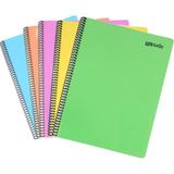 umur mynote spiralli defter flex pastel a4 96 yaprak çizgili (karışık renk 1 adet) - 0