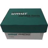 Umur Sürekli Form Kağıdı 11x24 cm 60 g 2000 Adet Beyaz Renkli Kullanıma Uygun
