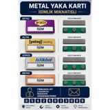 umurcraft Personel yaka isimliği metal MIKNATISLI 10 ADET