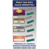 umurcraft Personel yaka isimliği metal MIKNATISLI 5 ADET