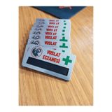 Umurcraft Yaka Kartı İsimlik Metal 1 Adet İğneli Logo Baskılı Premium (Gümüş)