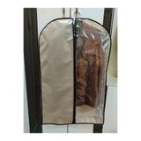 Umut 5 Adet, Takım Elbise Kılıfı, Elbise Koruyucu Hurç, Gamboç 64*100 Cm, Pvc Şeffaf, Bej Renk