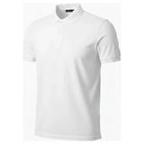 Umut Ayakkabı Erkek Pike Kumaş Düğmeli Yaka Regular Fit Günlük Kısa Kol Tişört T-Shirt - Be - Beyaz