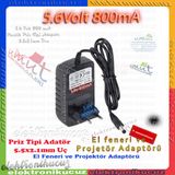 Umut Bilisim Teknolojileri _ Gold Siver 5.6 Volt 800Ma El Fener Projektör Uyumlu Şarj Aleti Adaptör 5.6V 800Ma Gs-202-2630-2621-8006 El Feneri Uyum