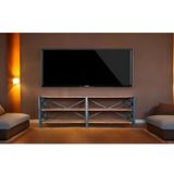 Umut Park Umutpark çok amaçlı metal ayaklı masif ahşap kitaplık raf tv. ünitesi.